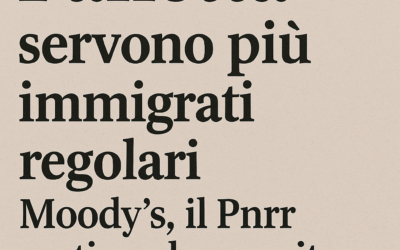 Panetta, servono più immigrati regolari. Moody’s, il Pnrr sostiene la crescita